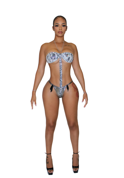 Dirty Tini Bikini Silver